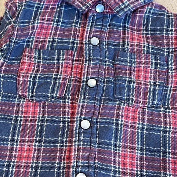 Gymboree Plaid Reversible Flannel 6-12 Months - Picture 5 of 6